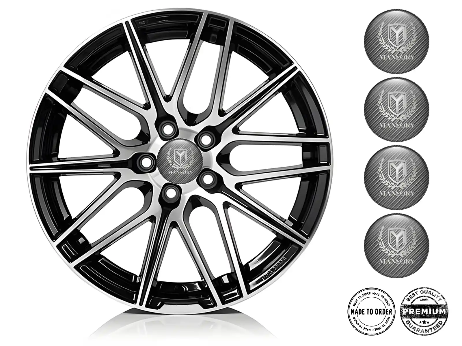 Mansory Radaufkleber Edition Luxus-Silikon-Stil